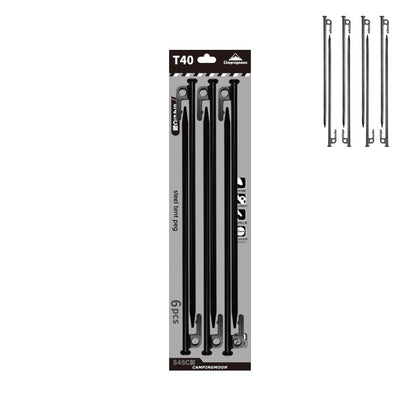 Campingmoon Steel Pegs 40cm – 6Pcs