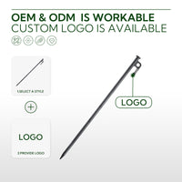 Campingmoon Steel Pegs 40cm – 6Pcs