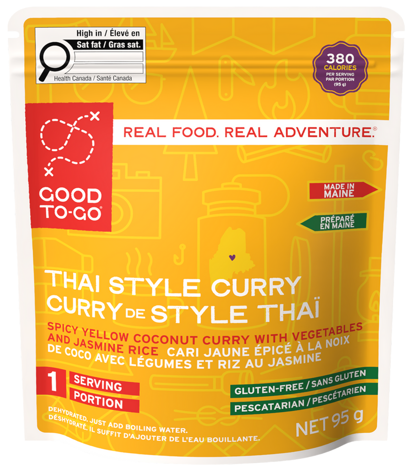 Good To-Go Thai Curry single serving pouch front
