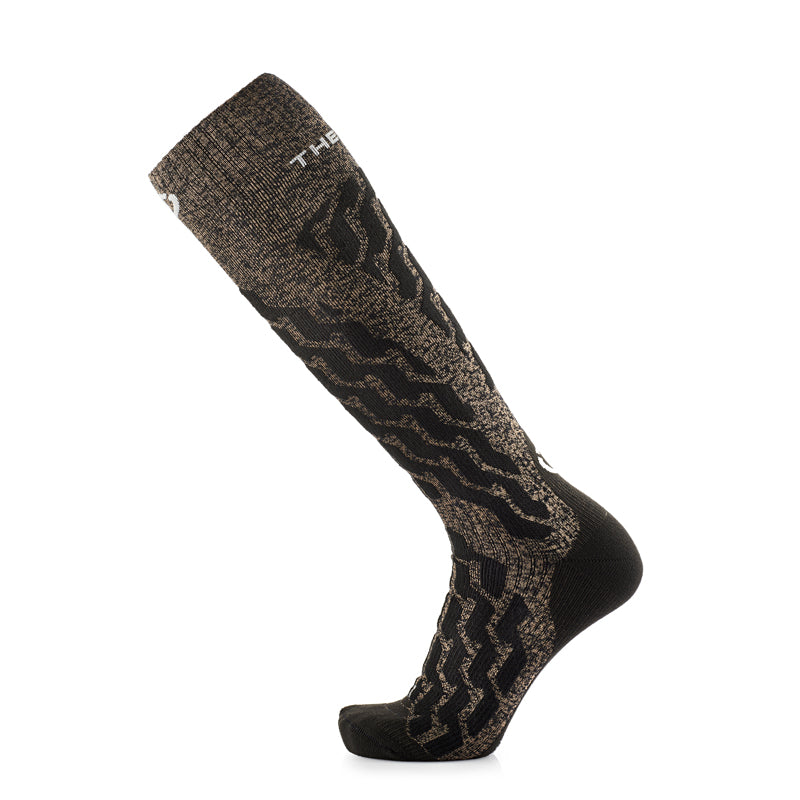 Therm-ic Winter Reflector Ski Socks - Unisex - Black / Gold