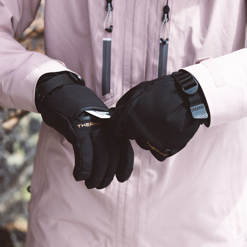 Therm-ic Snow One Ski Gloves - Unisex - Black