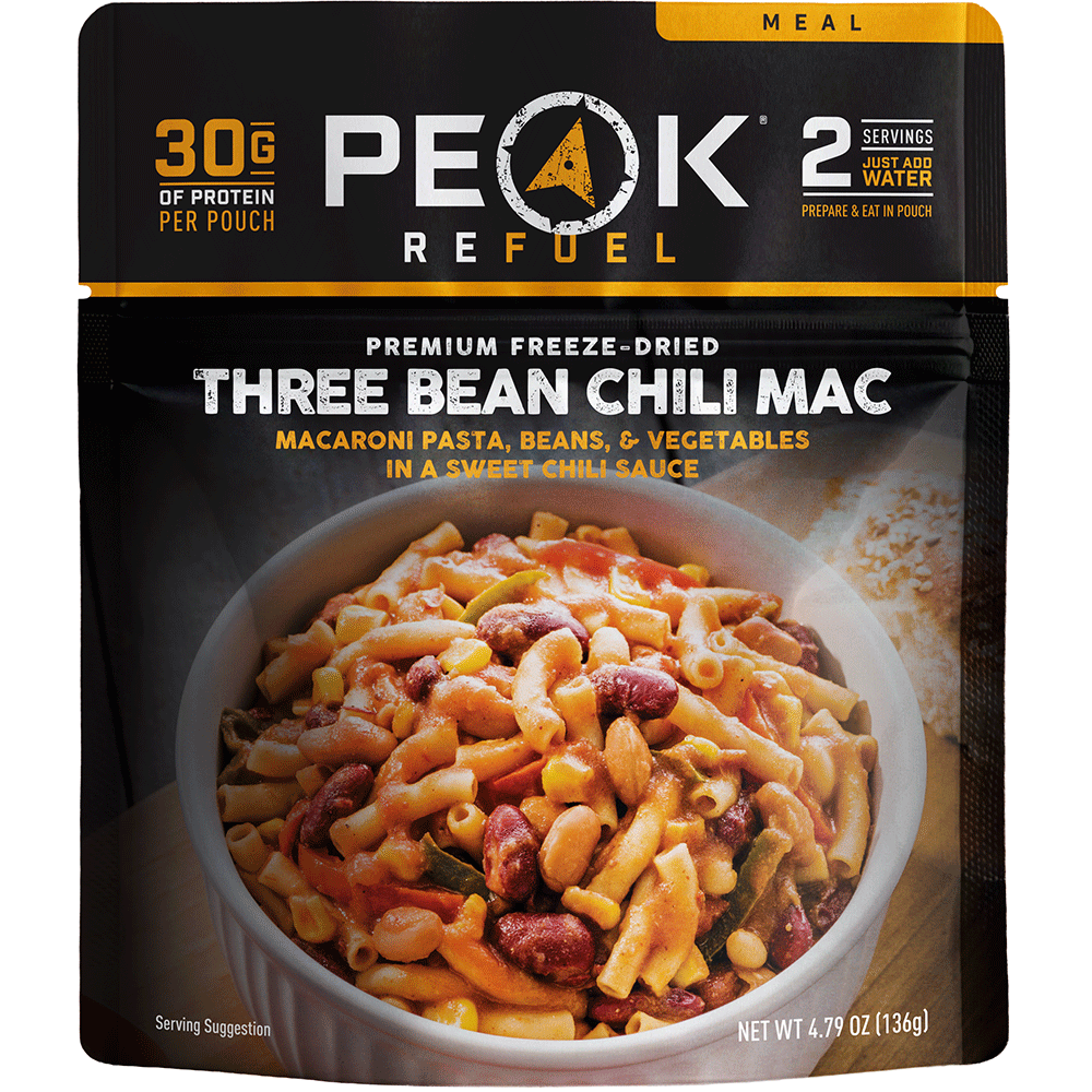 Peak Refuel Three Bean Chili Mac Freeze-Dried Meal - 2 Servings