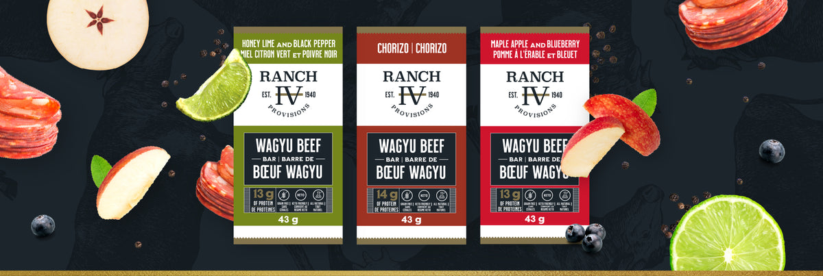 Ranch IV Provisions Wagyu Beef Bar Variety Pack - 12 Bars