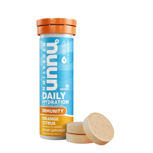 Nuun Immunity electrolyte and immune support tablets Orange Citrus tube