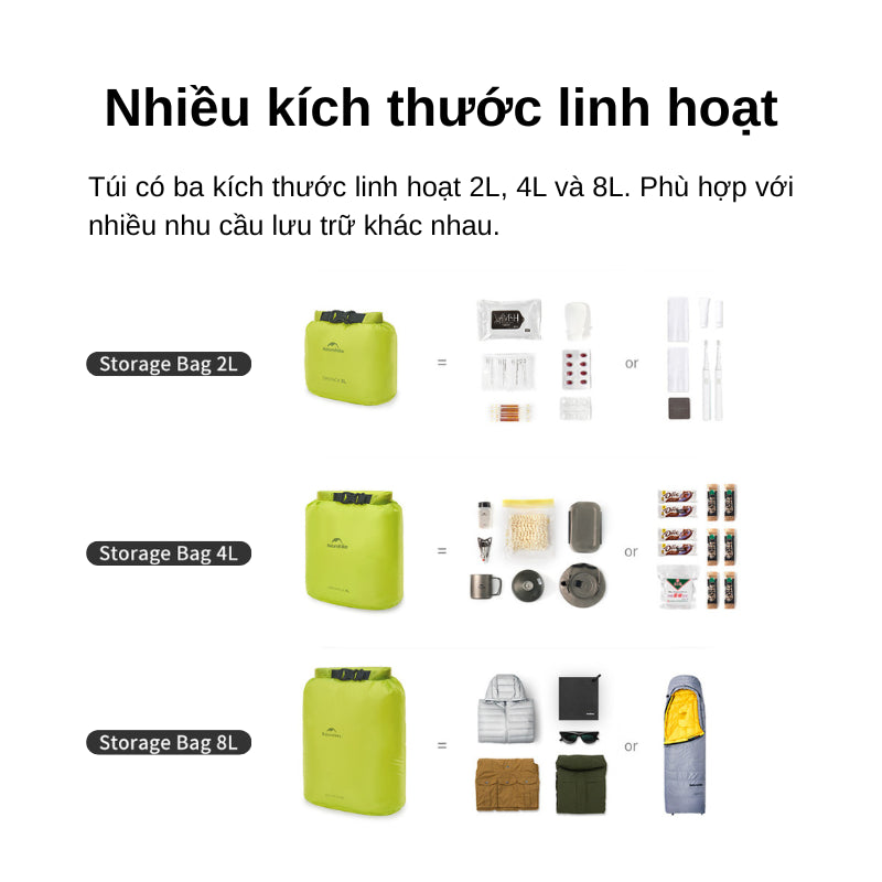 Naturehike Roll-top waterproof storage bag 8L