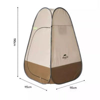 Naturehike Foldable Portable Changing Tent Dark Brown