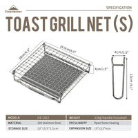 Campingmoon Bread Toaster US-1312