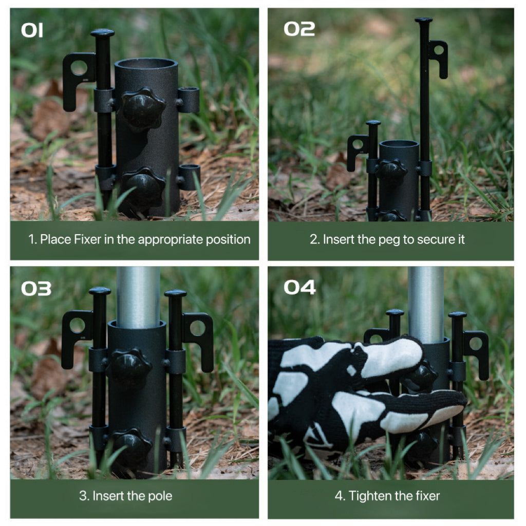 Camping Tent Pole Fixing Base【Borderline Selection】