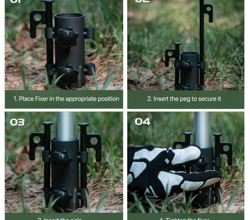 Camping Tent Pole Fixing Base【Borderline Selection】