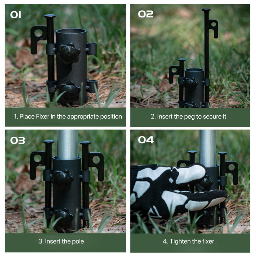 Camping Tent Pole Fixing Base【Borderline Selection】
