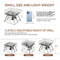 Campingmoon Mini Charcoal Grill X-Mini
