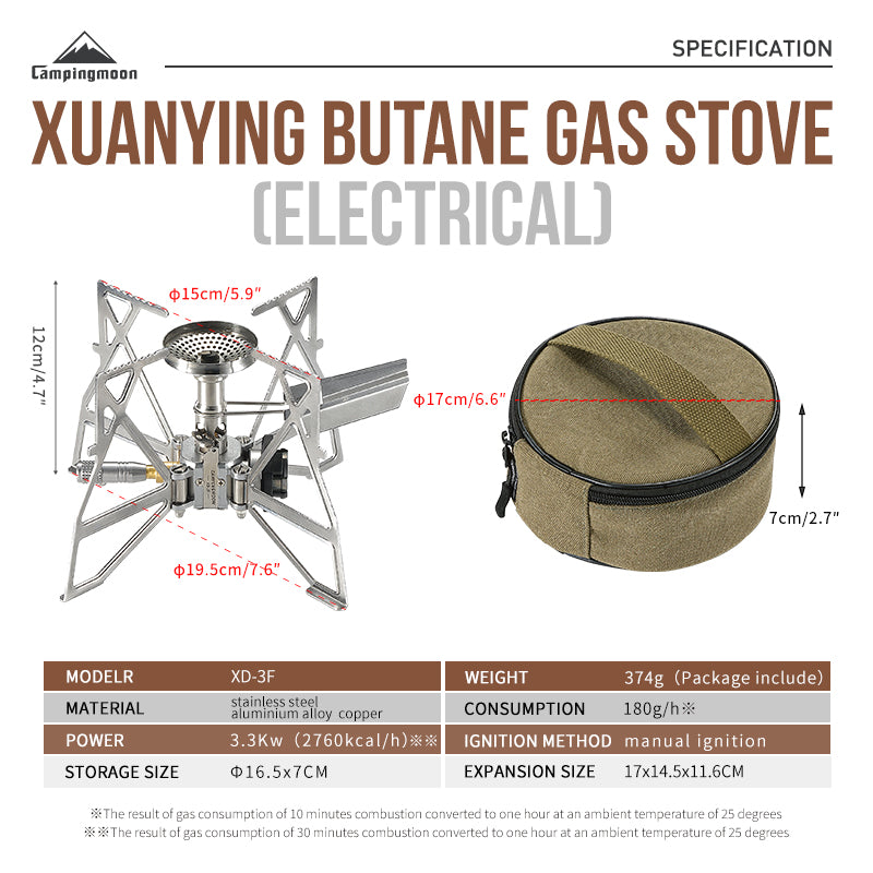 Camping Moon Butane Stove XD-3F (2026)