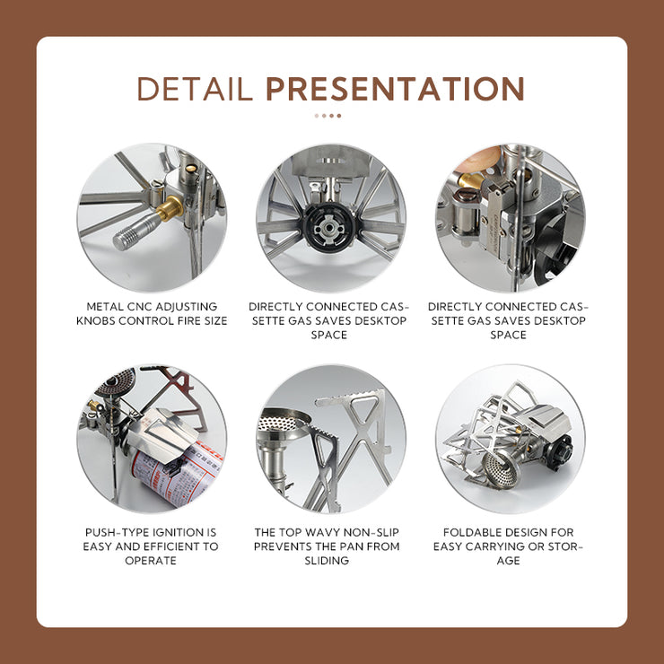 Campingmoon Butane Stove XD-3F
