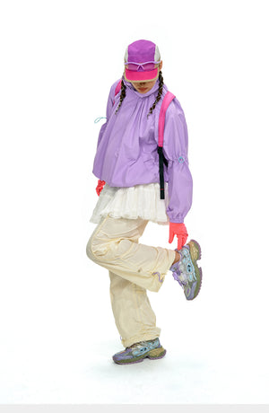 NOTHOMME Flower Bud Collar Balloon Suit