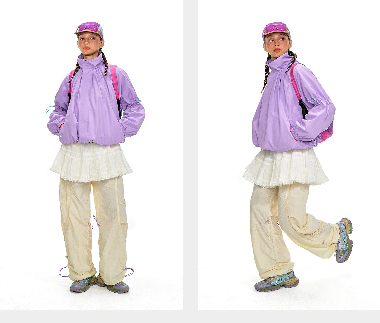 NOTHOMME Flower Bud Collar Balloon Suit