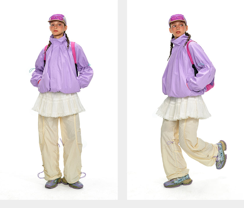 NOTHOMME Flower Bud Collar Balloon Suit