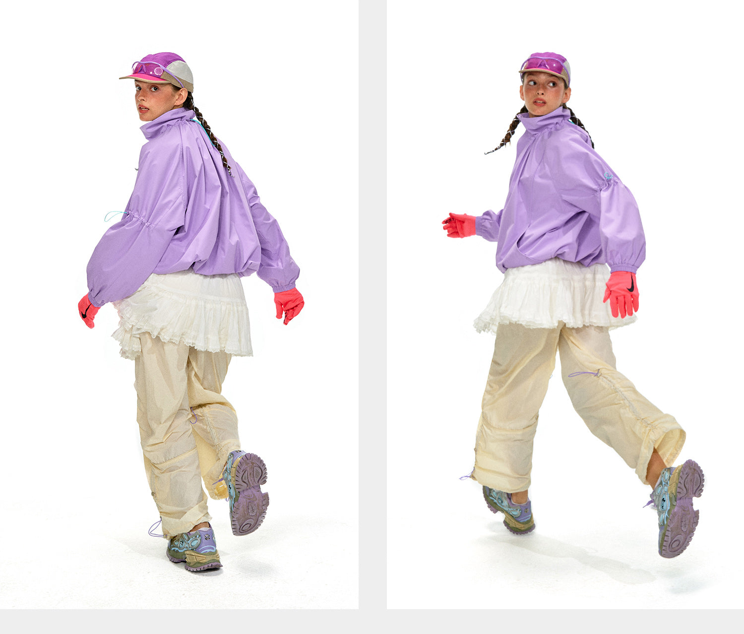 NOTHOMME Flower Bud Collar Balloon Suit