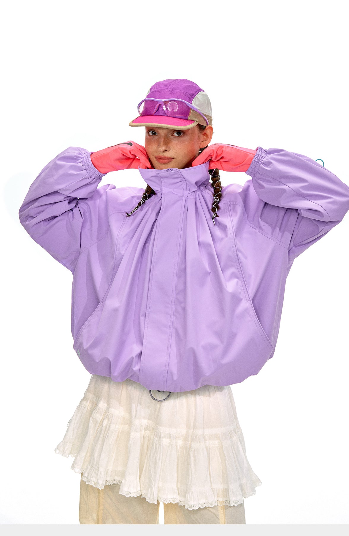 NOTHOMME Flower Bud Collar Balloon Suit