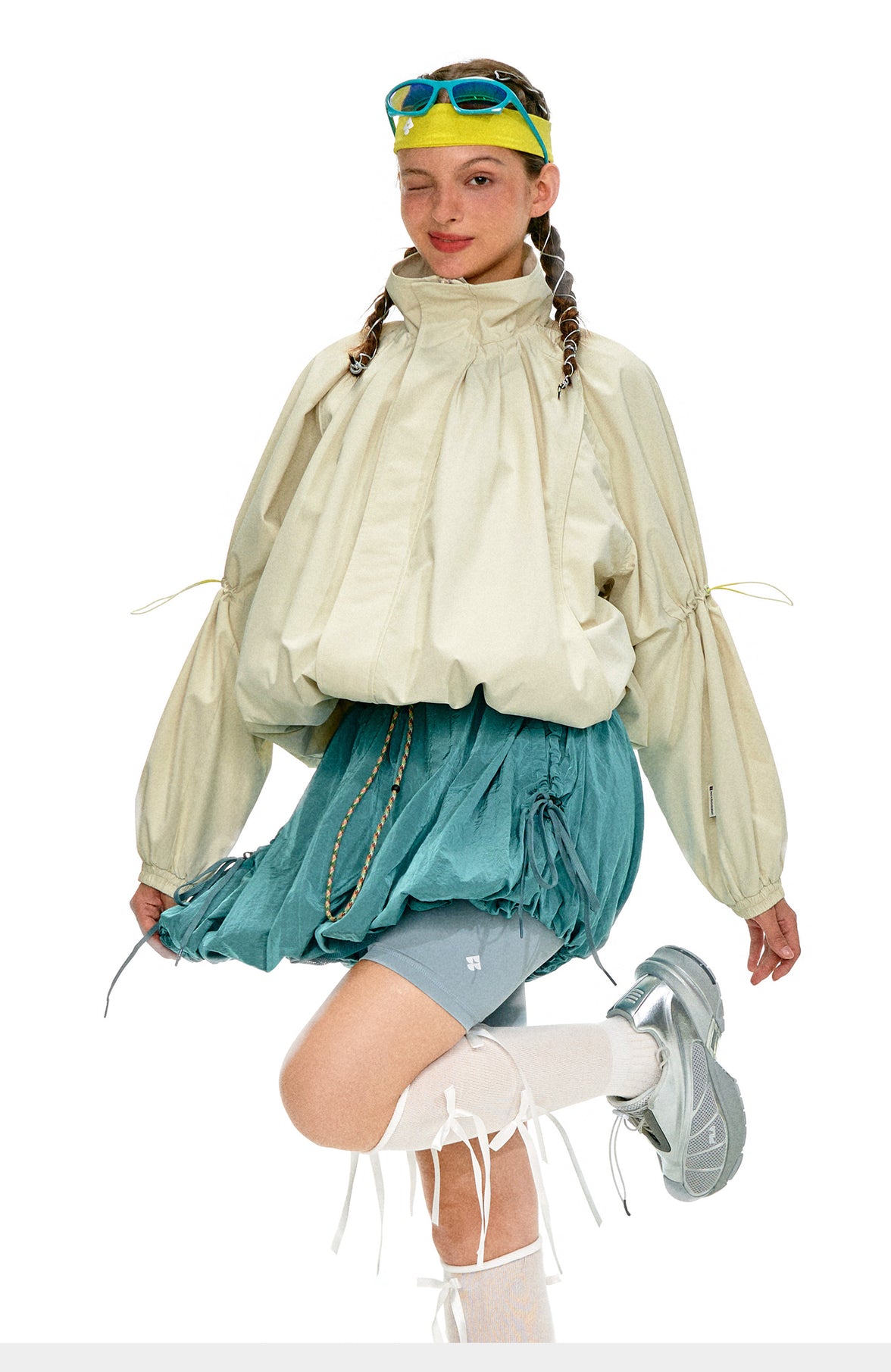 NOTHOMME Flower Bud Collar Balloon Suit