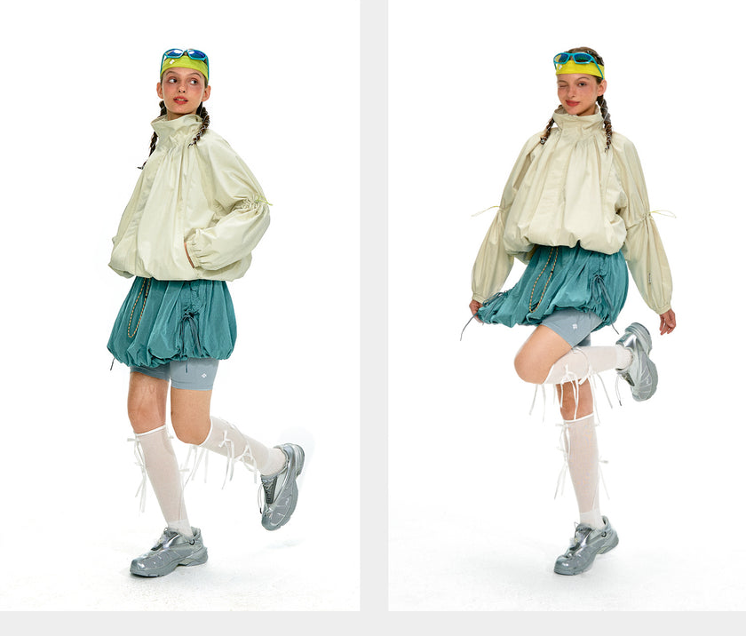 NOTHOMME Flower Bud Collar Balloon Suit