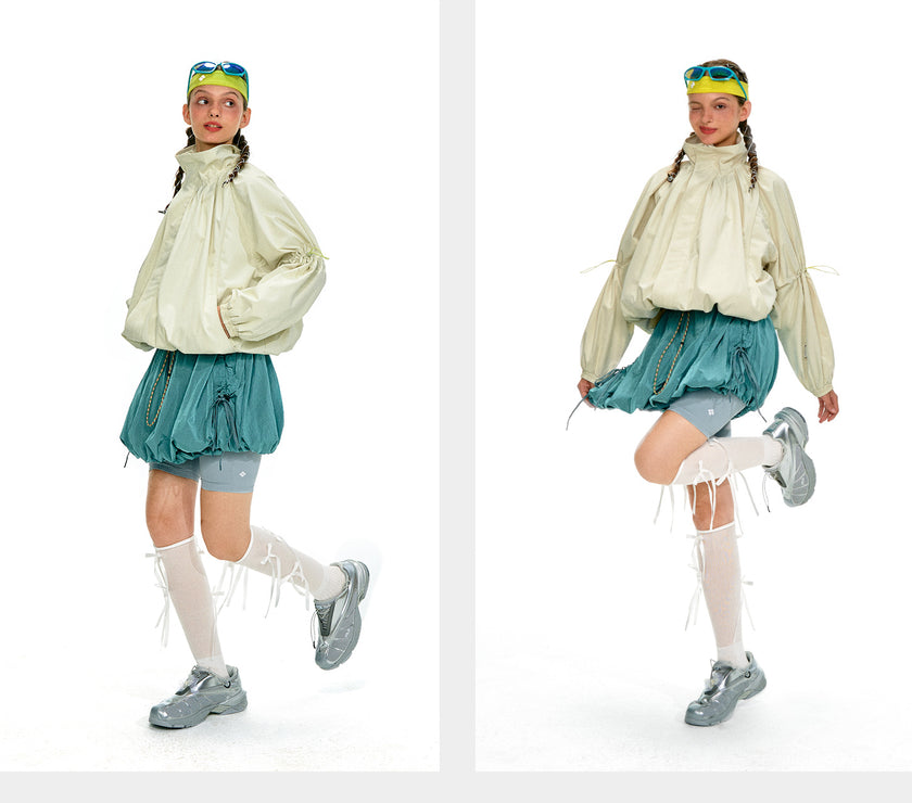 NOTHOMME Flower Bud Collar Balloon Suit