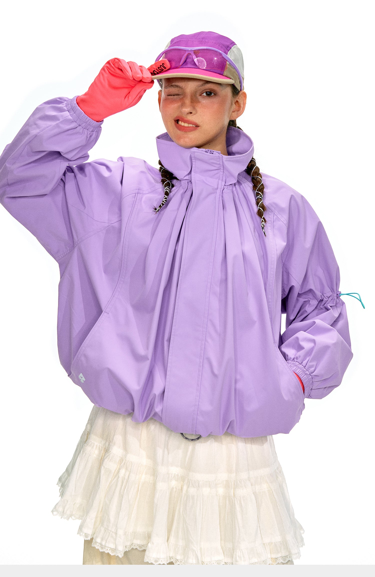 NOTHOMME Flower Bud Collar Balloon Suit