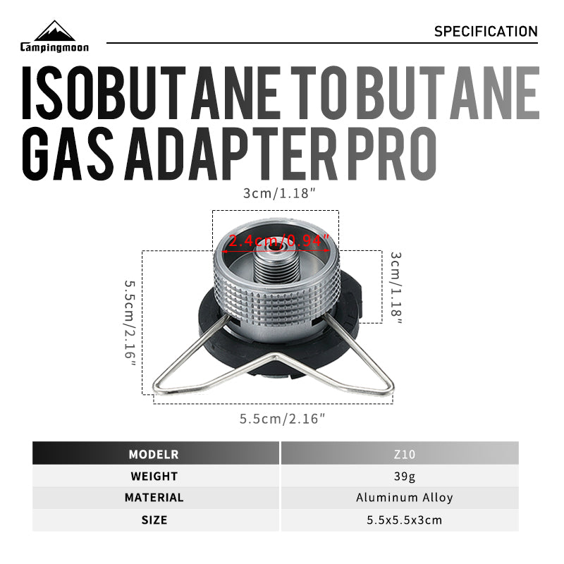 Camping Moon Butane to ISO-Butane Adapter Z10 (2026)