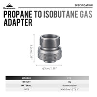 Campingmoon Propane Adapter Z20