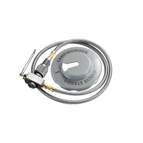 Campingmoon Z21-70 27.6″ stainless braided gas hose for EN417 Lindal valve canisters and devices