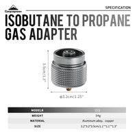 Campingmoon Propane To Butane Adapter Z22