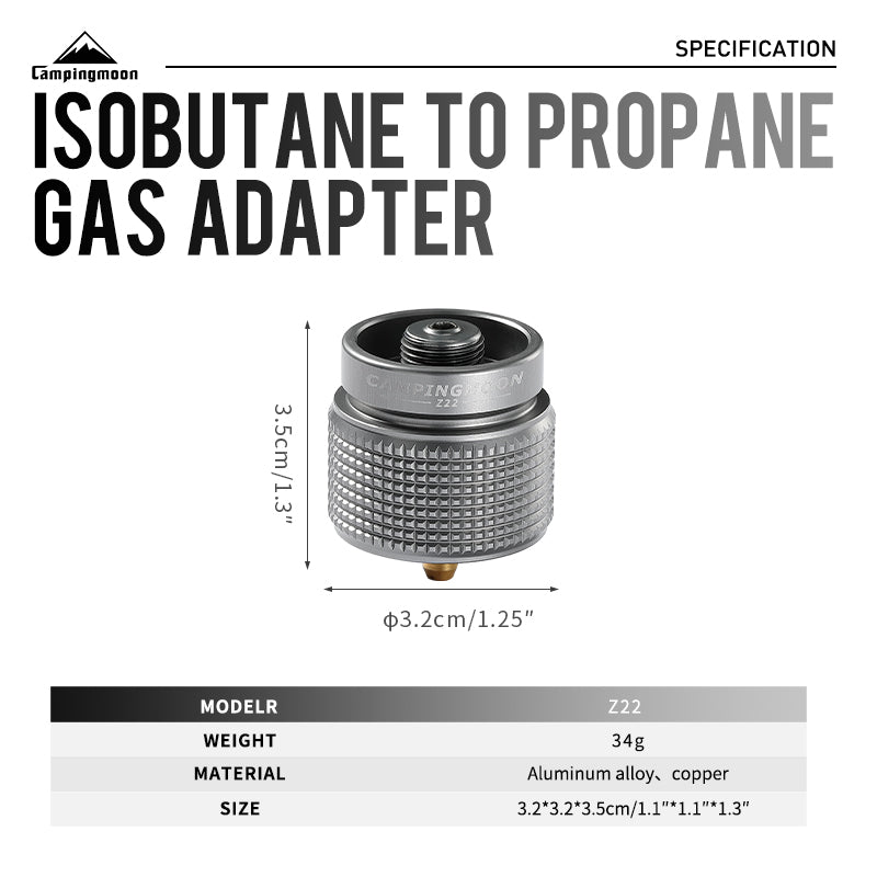 Camping Moon Z22 Propane To Butane Adapter (2026)