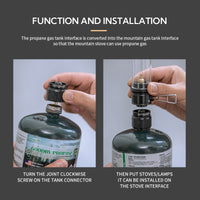 Campingmoon Propane To Butane Adapter Z22