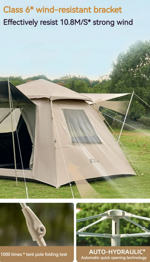 Mobi Garden Tente à installation instantanée avec bâche enduite de vinyle