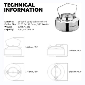 Fire Maple Antarcti Stainless Steel Kettle (2026)