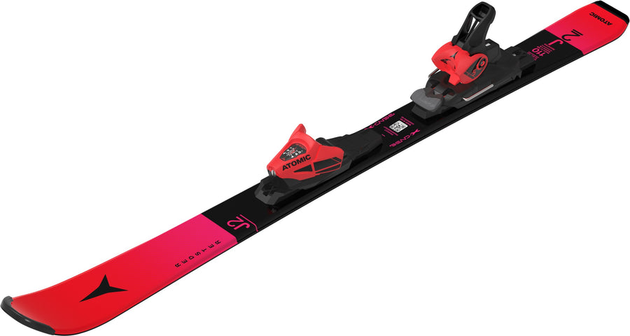 Atomic Redster J2 100-120 + C 5 GW Skis - three-quarter view