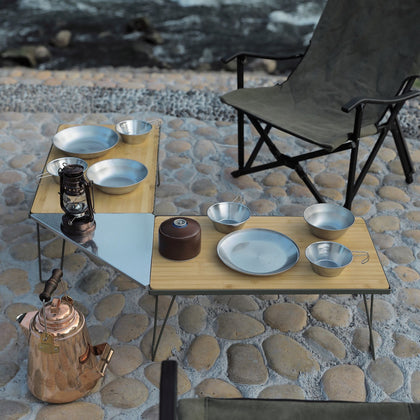 Camping Moon T-2301 Bamboo Top Plate for Camping Field Racks