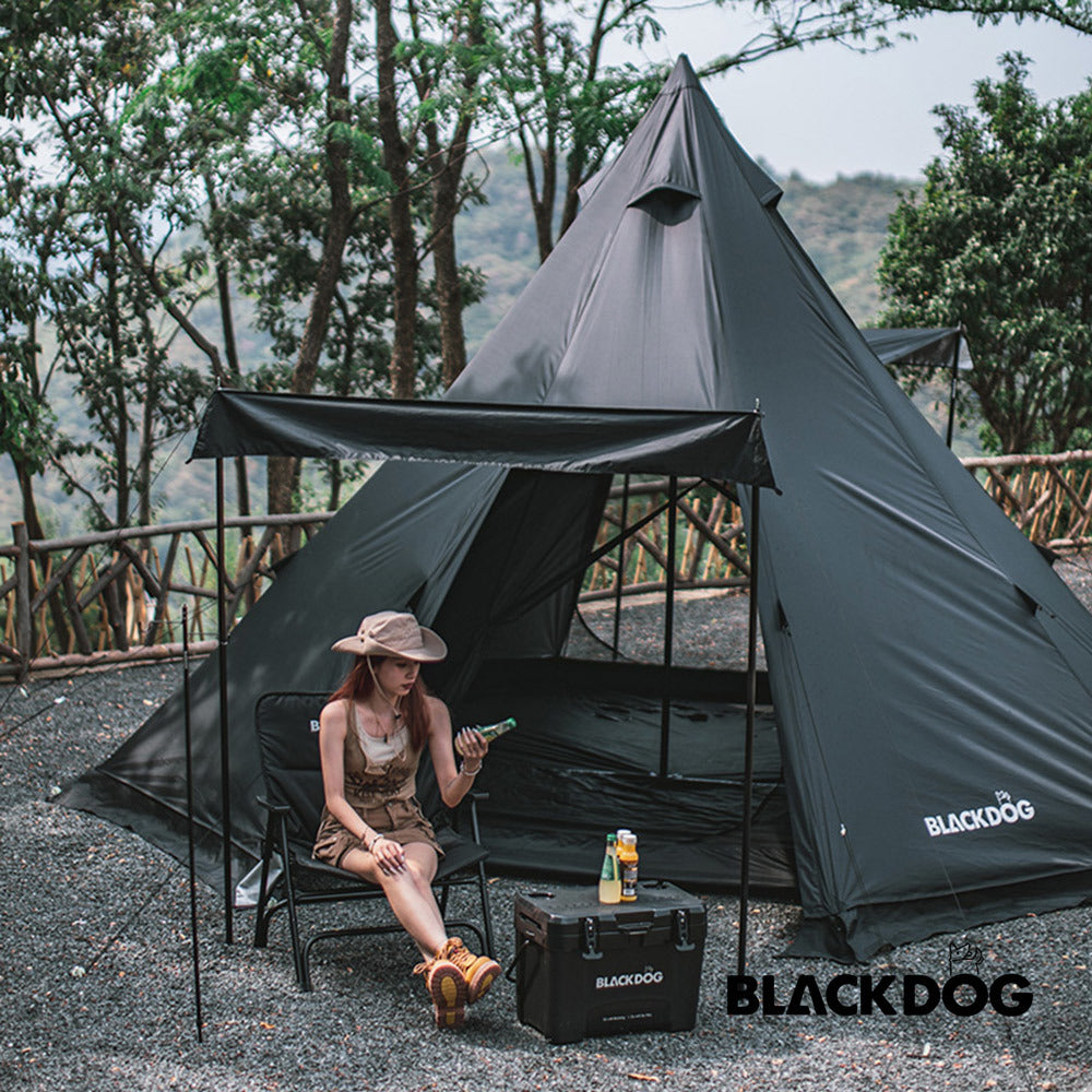 Black Dog Full Black Pyramid Tent
