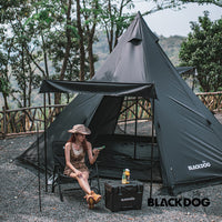 Black Dog Full Black Pyramid Tent