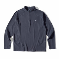 Blue Monte Stand-Up Collar Waffle Men's Training Long Sleeve T-Shirt