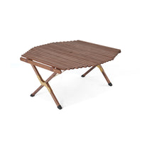 Naturehike Outdoor Folding Egg Roll Table Walnut Large