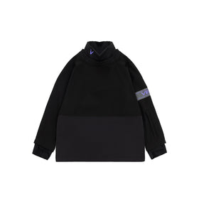 Vector Classic Black Turtleneck Snow Crew Mid-Layer Sweatshirt - Unisex
