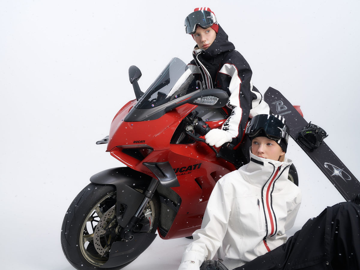 BCG moto ski jackets campaign shoot