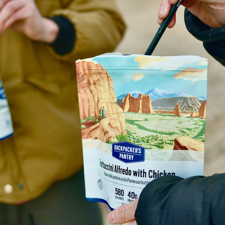 Backpacker's Pantry Fettuccine Alfredo with Chicken Freeze-Dried Meal - Single Serving