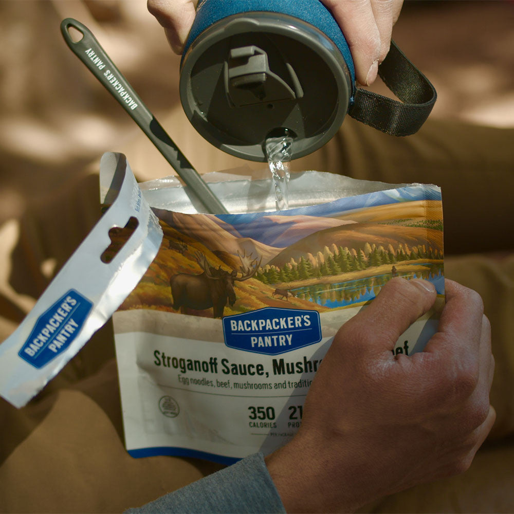 Backpacker's Pantry Stroganoff Sauce, Mushrooms & Beef Freeze-Dried Meal - Single Serving