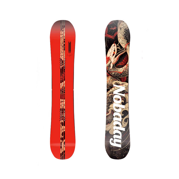 Nobaday Max Red Serpent Camber Snowboard