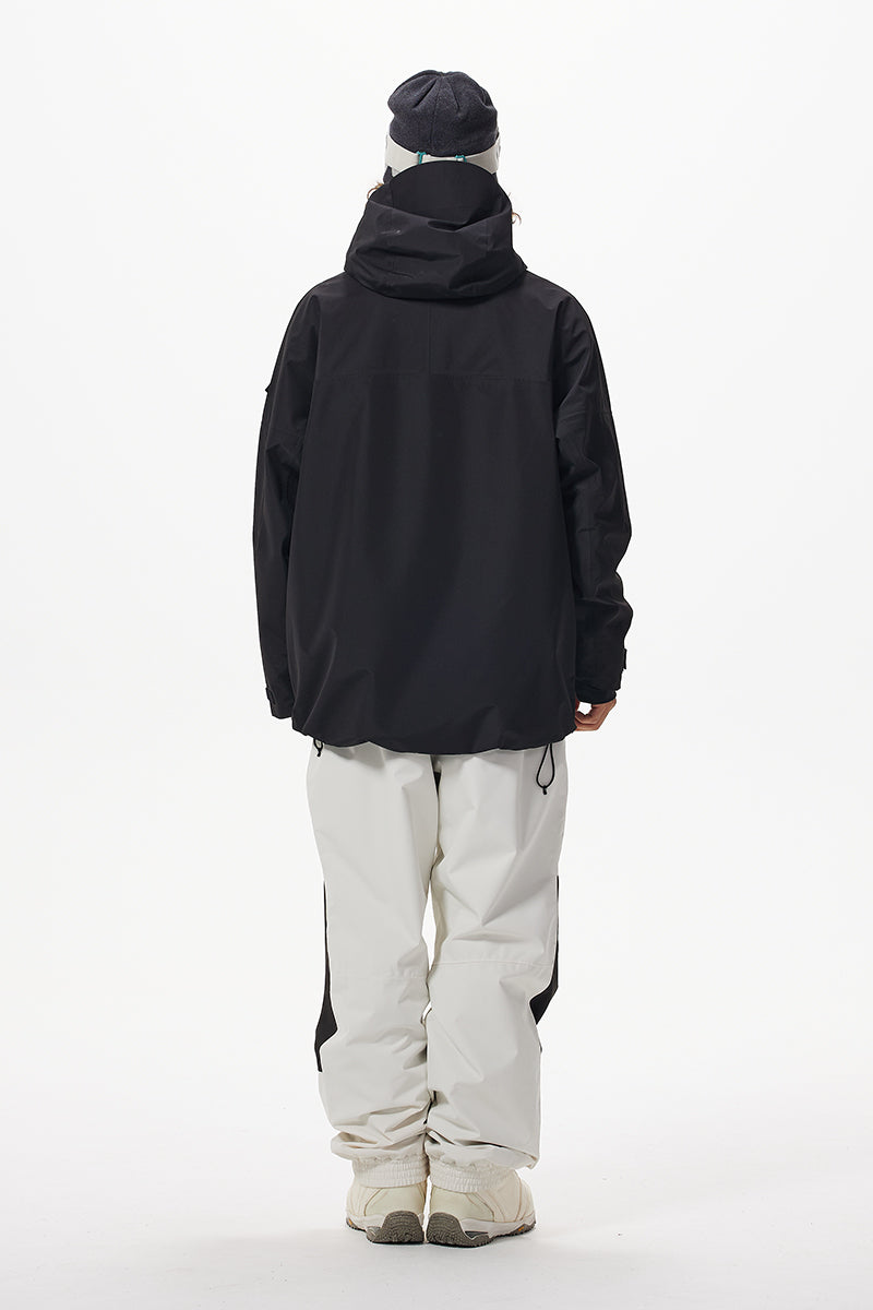 Capelin Crew Elkin 3L Insulated Snowboard Jacket - Unisex in Black — Capelin Crew product image