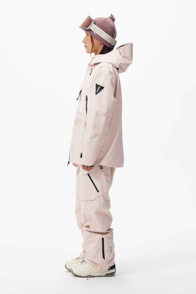 Capelin Crew Kovan 3L Insulated Snowboard Jacket - Unisex in Lotus Pink — Capelin Crew product image