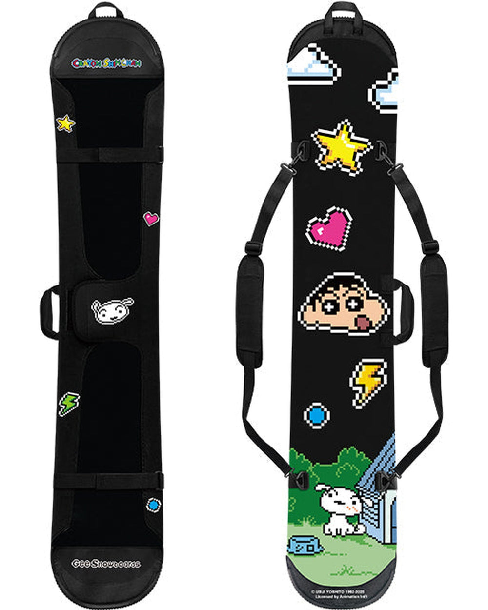 Crayon Shin-chan Pixel Backyard board sleeve