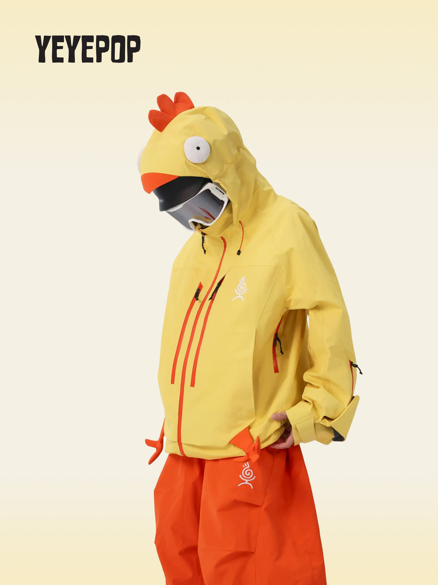 YEYEPOP Little Yellow Chick 3L Hard Shell Snow Jacket & Pants - Unisex