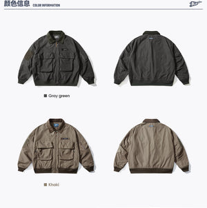 Blue Vintage Flight Jacket